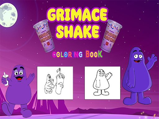 Grimace Shake Coloring thumbnail
