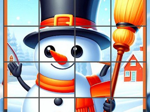 Happy Snowman Puzzle thumbnail